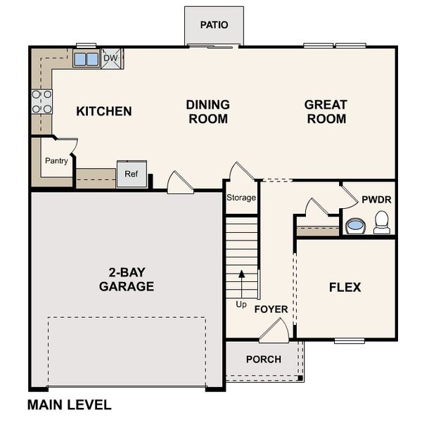 2D floor plan layout of this home in , Maricopa, AZ (Image 3).