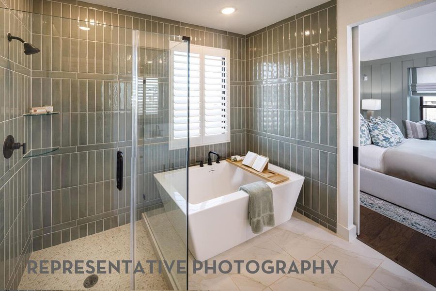 Furnished interior view inside a new home in Easton Park, Austin (Image 8).