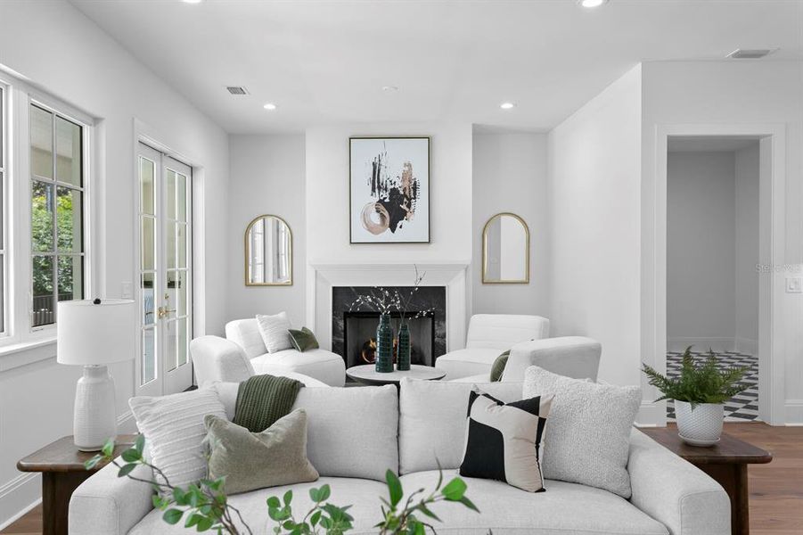 Furnished interior view inside a new home in , Tampa (Image 50). Furnished interior view inside a new home in , Tampa (Image 50).