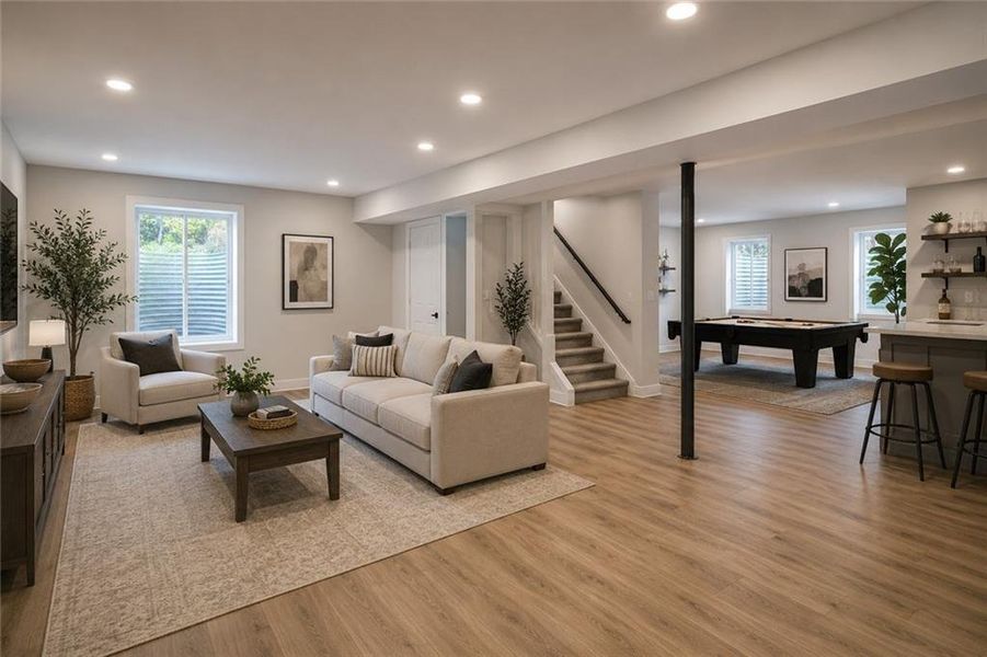 Furnished interior view inside a new home in , McDonough (Image 22).