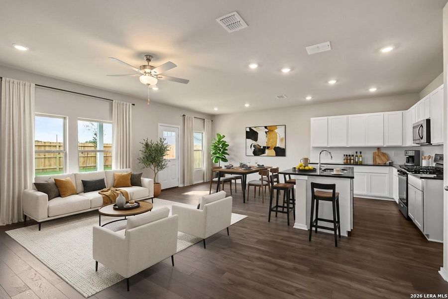 Furnished interior view inside a new home in Summerlin, San Antonio (Image 9).