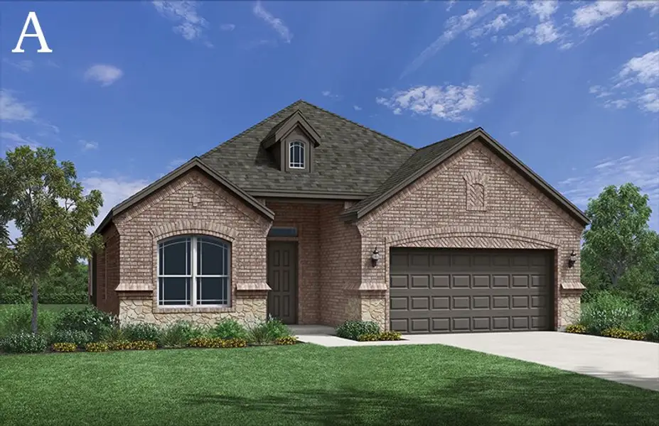 Representative exterior photo of a completed home built from the Crockett by Windsor Homes in Anna Town Square, Anna, TX (Image 2).