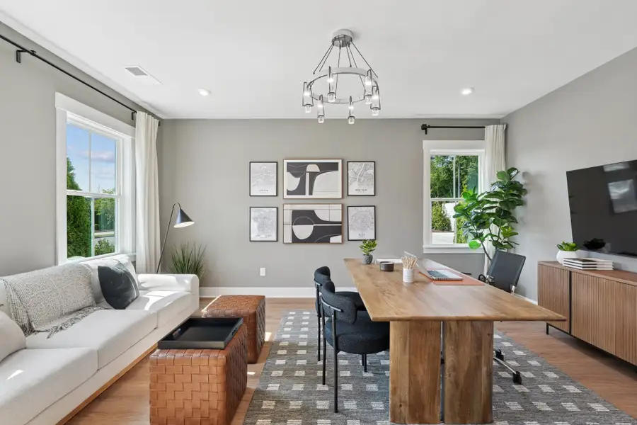 Furnished interior view inside a new home in Twinleaf Townes, Chapel Hill (Image 9).