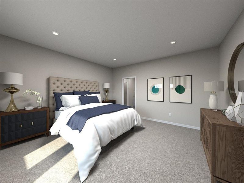 Furnished interior view inside a new home in The Grove at Stuart Crossing - Classic Series, Bartow (Image 12).