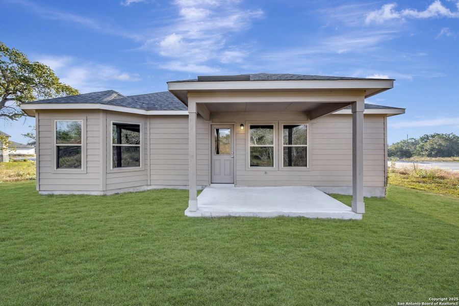 Exterior details and patio area of a home in Jordan's Ranch, San Antonio (Image 21). Exterior details and patio area of a home in Jordan's Ranch, San Antonio (Image 21).