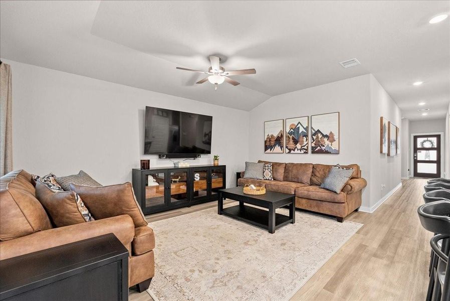 Furnished interior view inside a new home in , Texas City (Image 19). Furnished interior view inside a new home in , Texas City (Image 19).