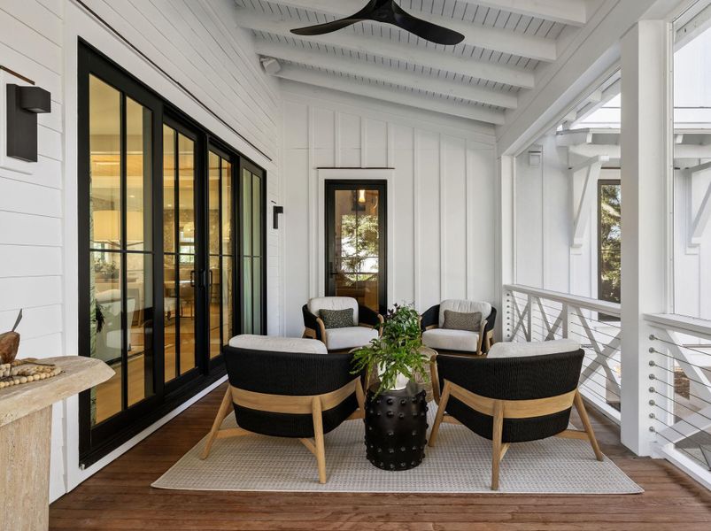 Exterior details and patio area of a home in , Sullivan's Island (Image 22).