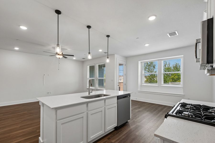 Furnished interior view inside a new home in Center 45, Round Rock (Image 9). Furnished interior view inside a new home in Center 45, Round Rock (Image 9).