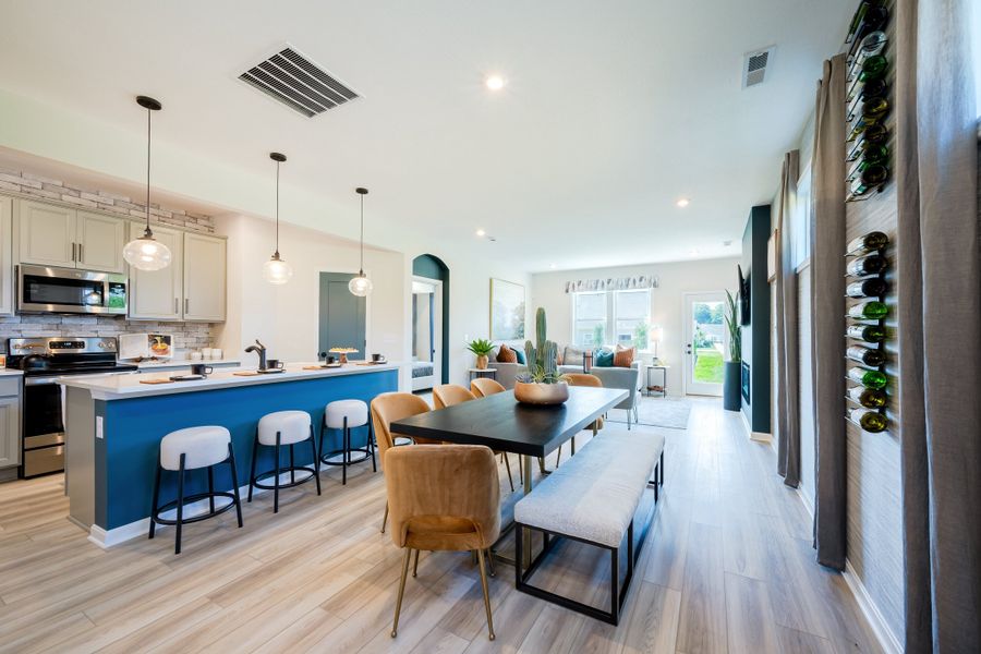 Representative furnished interior of a home built from the Wembley by Fischer Homes in Villas at Gold Creek, Dawsonville (Image 29).