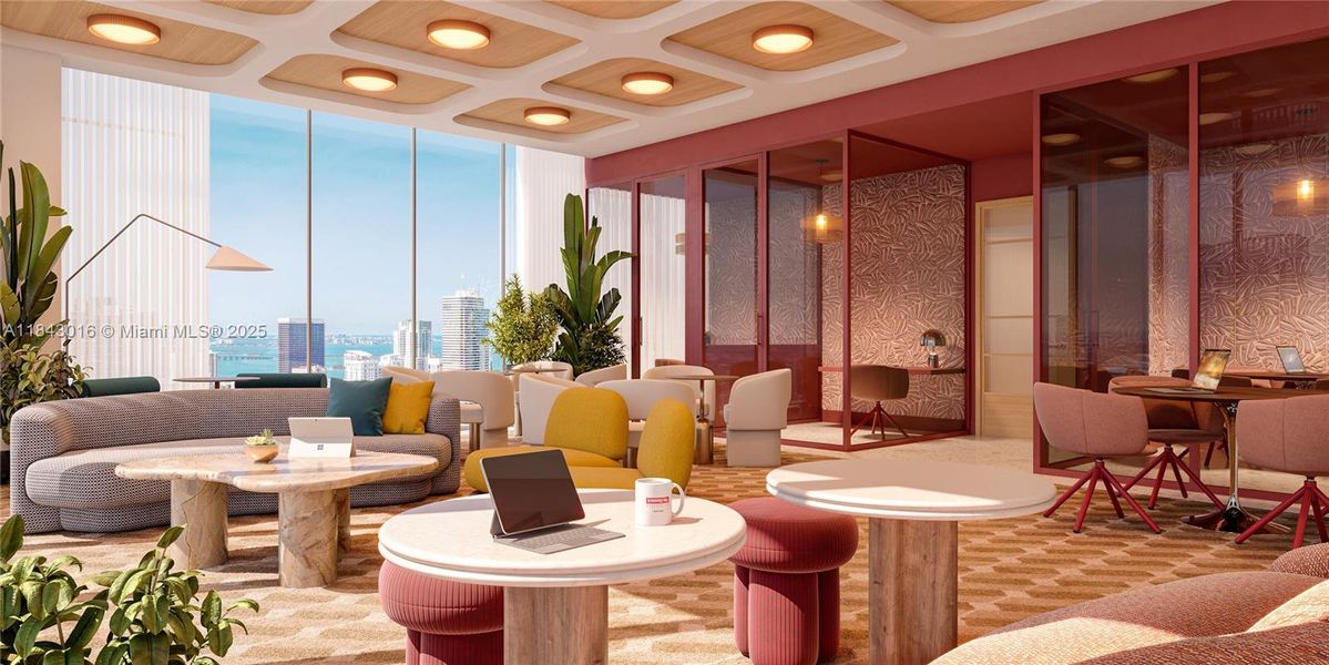 Furnished interior view inside a new home in , Miami (Image 15).