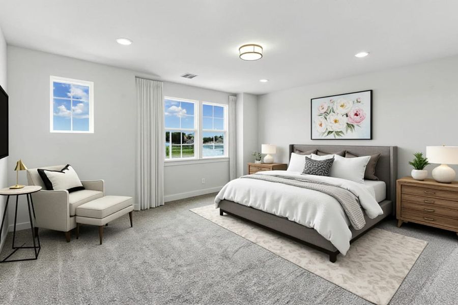 Furnished interior view inside a new home in Weltner Farms 60’s, New Braunfels (Image 14).