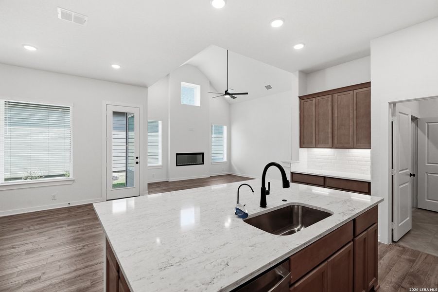 Furnished interior view inside a new home in The Crossvine, Schertz (Image 14).