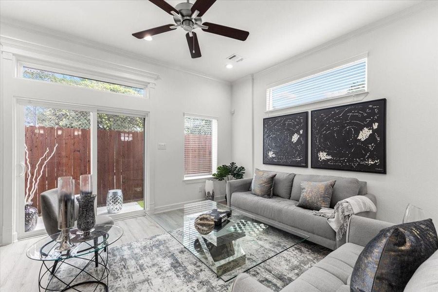 Furnished interior view inside a new home in , Houston (Image 6).