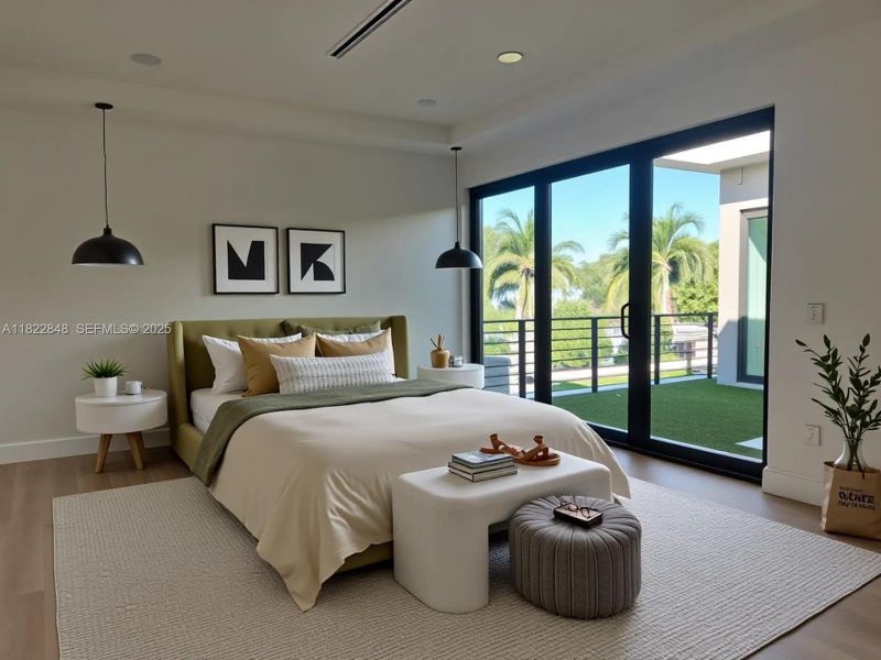 Furnished interior view inside a new home in , Fort Lauderdale (Image 9).