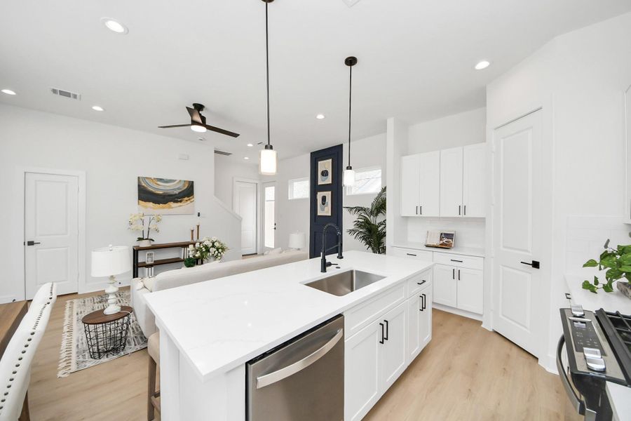 Furnished interior view inside a new home in , Houston (Image 24).