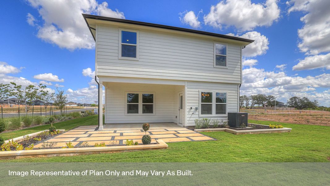 Representative exterior details of a home built from the The Nicole by D.R. Horton in Paramount, Kyle (Image 4). Representative exterior details of a home built from the The Nicole by D.R. Horton in Paramount, Kyle (Image 4).
