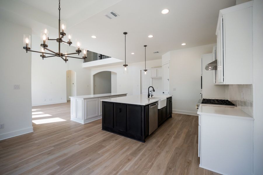 Representative furnished interior of a home built from the The Travis by Whitestone Custom Homes in Johnson Ranch, Bulverde (Image 13).