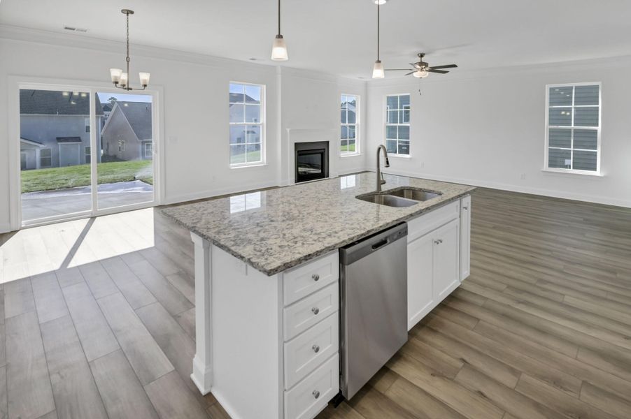 Furnished interior view inside a new home in Ashton Lakes, Lexington (Image 10).
