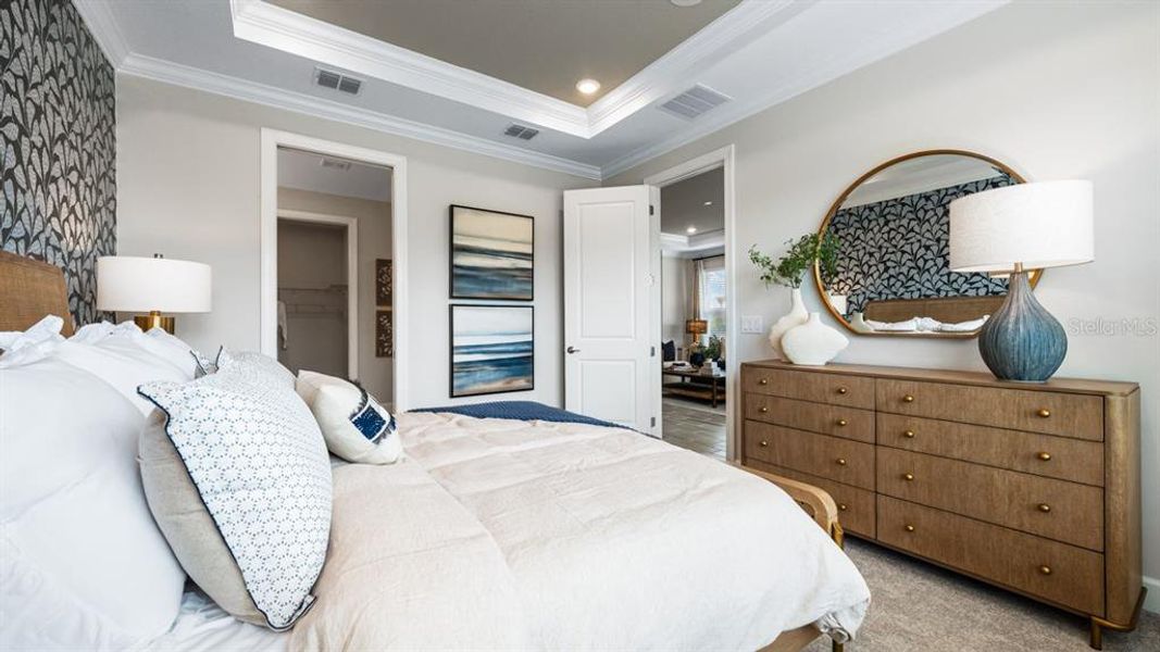 Furnished interior view inside a new home in Esplanade at Wiregrass Ranch, Wesley Chapel (Image 12).