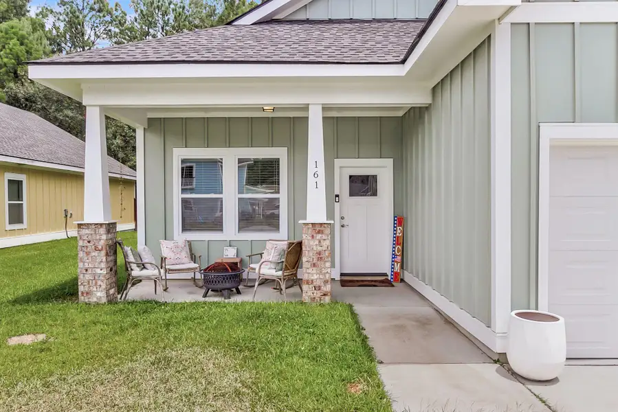 Exterior details and patio area of a home in , Huger (Image 26). Exterior details and patio area of a home in , Huger (Image 26).