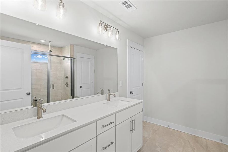 Furnished interior view inside a new home in Creekside at Skelton, Jefferson (Image 18).