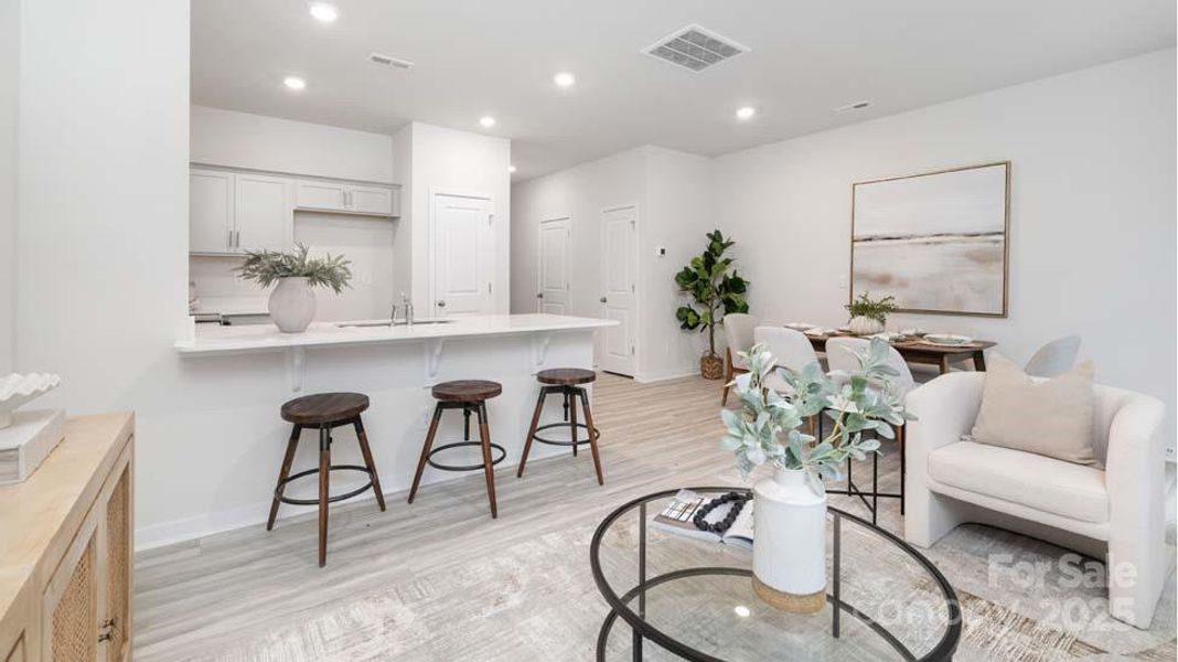 Furnished interior view inside a new home in Clark Creek Landing Townhomes, Lincolnton (Image 16).