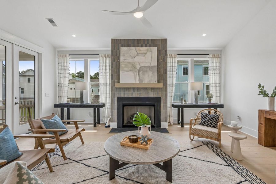 Furnished interior view inside a new home in Miller's Crossing, Johns Island (Image 43).