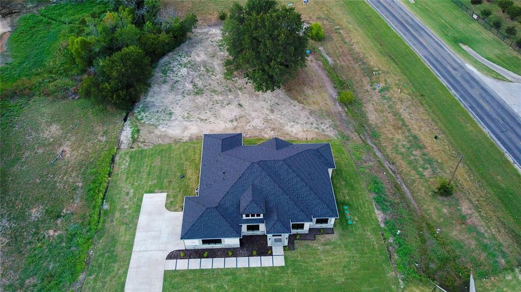 Aerial view of property and surrounding area