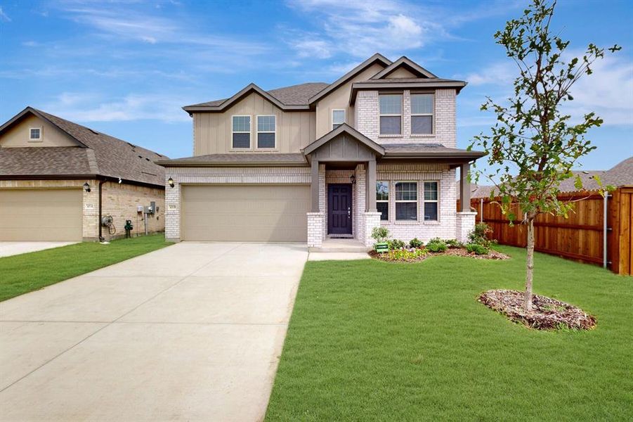 Front exterior of a new home in Forest Park, Princeton, TX, highlighting curb appeal (Image 18). Front exterior of a new home in Forest Park, Princeton, TX, highlighting curb appeal (Image 18).