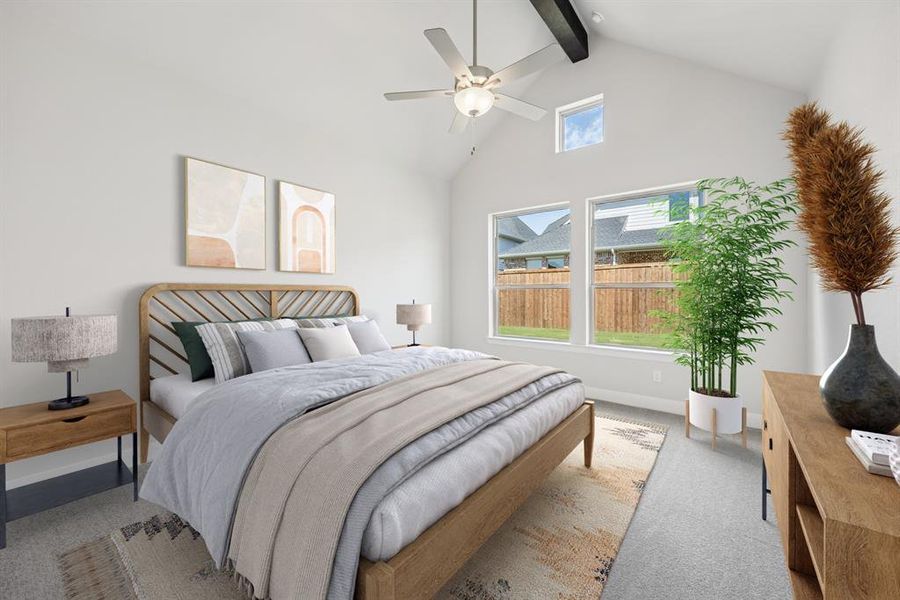 Furnished interior view inside a new home in Sandbrock Ranch, Aubrey (Image 11). Furnished interior view inside a new home in Sandbrock Ranch, Aubrey (Image 11).