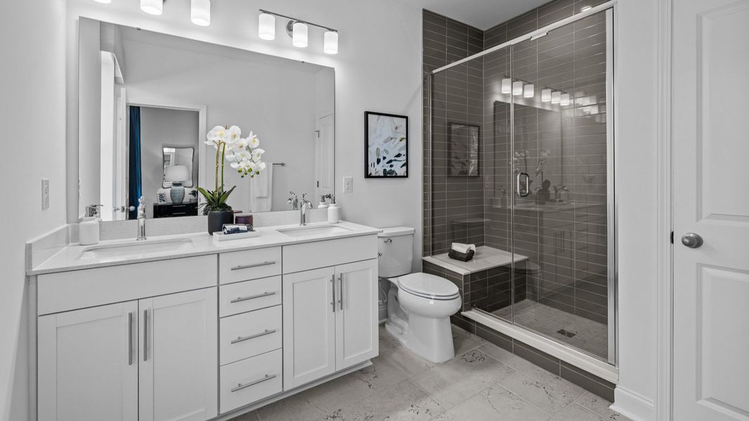 The Landon Plan by DRB Homes in Charlotte, NC - Bathroom