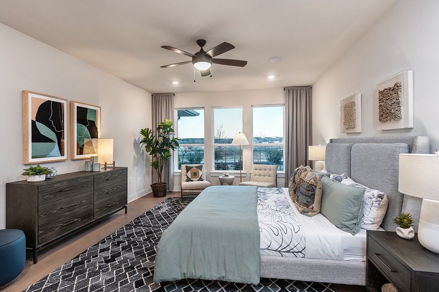 Representative furnished interior of a home built from the Dovetail by Taylor Morrison in Easton Park 50s, Austin (Image 8).