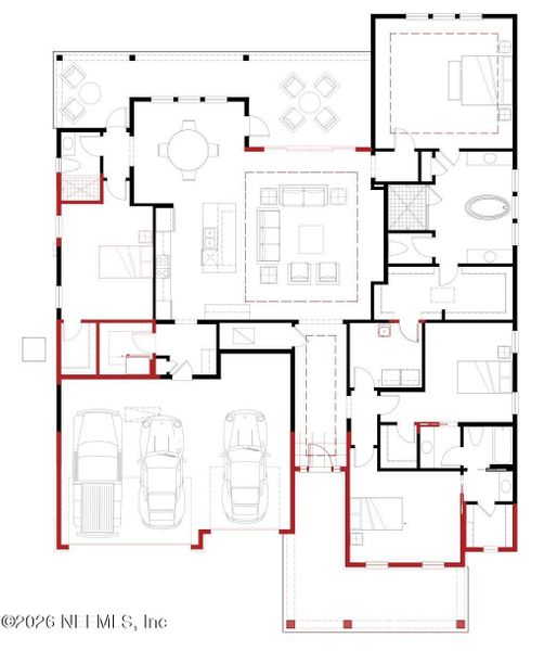 2D floor plan layout of this home in , St. Augustine, FL (Image 3).