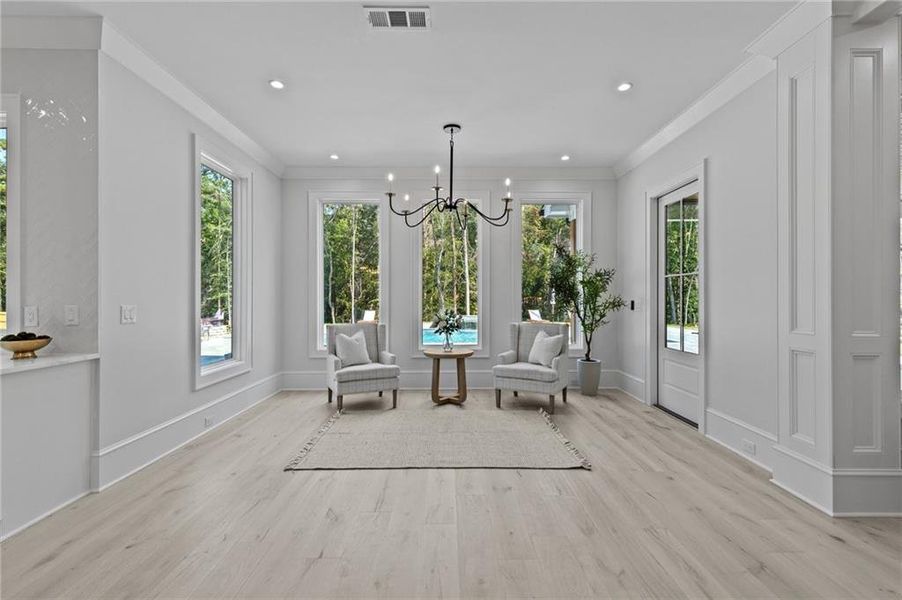 Furnished interior view inside a new home in , Dacula (Image 57).