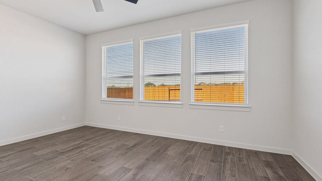 Representative unfurnished interior of a home built from the Marshall by Chesmar Homes in Stream Waters, Seguin (Image 16). Representative unfurnished interior of a home built from the Marshall by Chesmar Homes in Stream Waters, Seguin (Image 16).