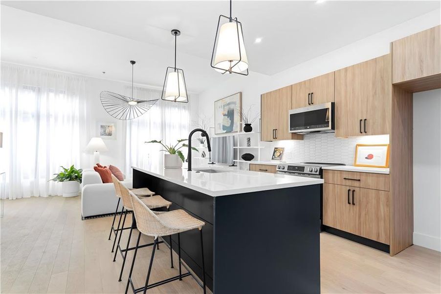 Furnished interior view inside a new home in , Atlanta (Image 7).