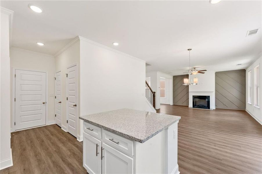 Furnished interior view inside a new home in Clark Farms, Flowery Branch (Image 9).