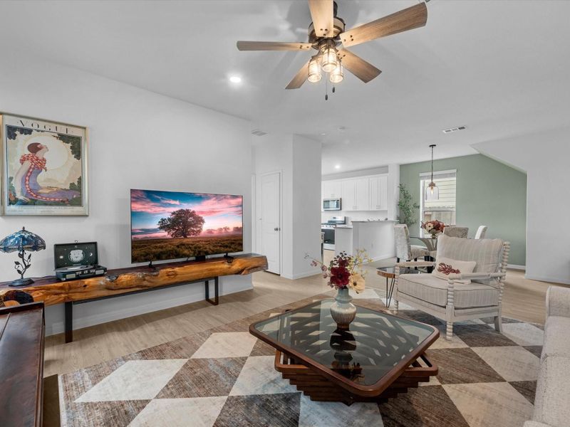 Furnished interior view inside a new home in Mavera, Conroe (Image 14).