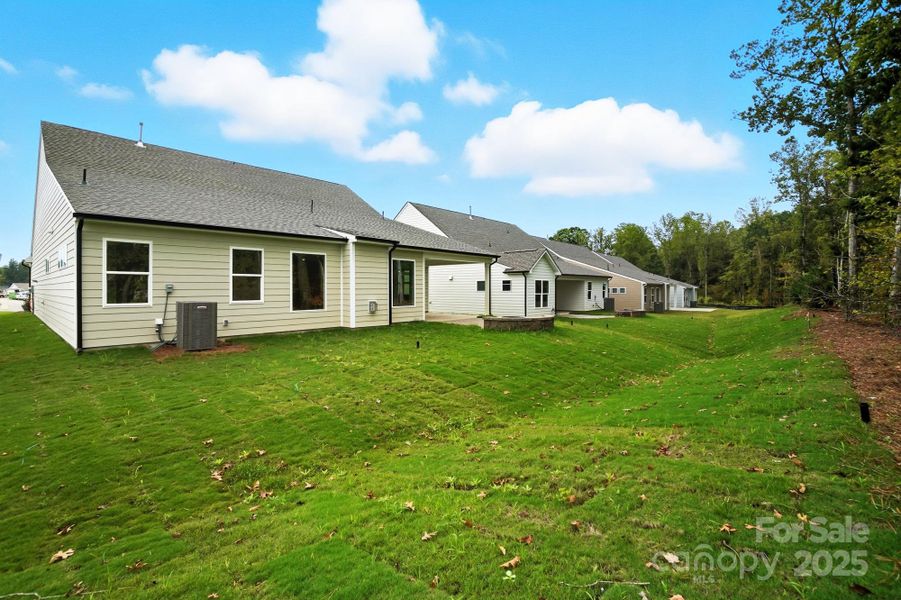 Exterior details and patio area of a home in Heritage - 55+ Community, Indian Trail (Image 21).
