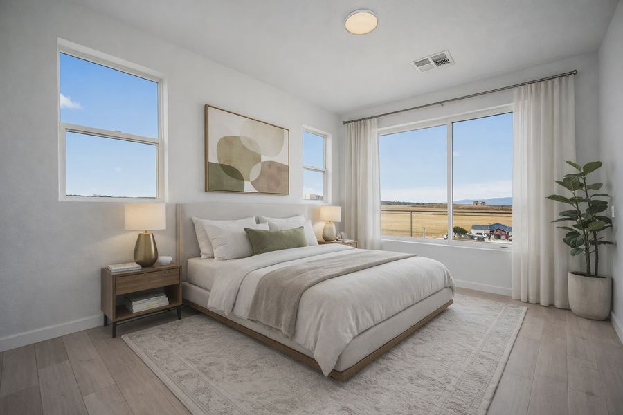 Representative furnished interior of a home built from the Summer by Lokal Homes in Lyric at RidgeGate, Lone Tree (Image 3).