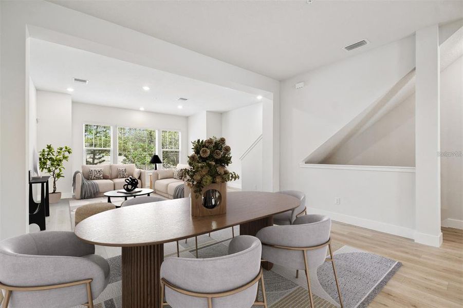 Furnished interior view inside a new home in Apex at Seminole Heights, Tampa (Image 7).