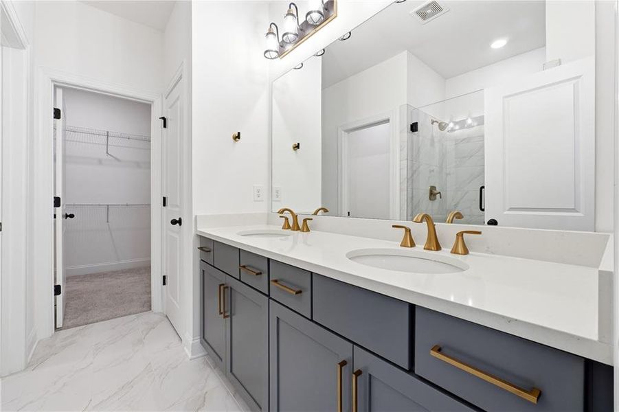 Furnished interior view inside a new home in , Atlanta (Image 12).