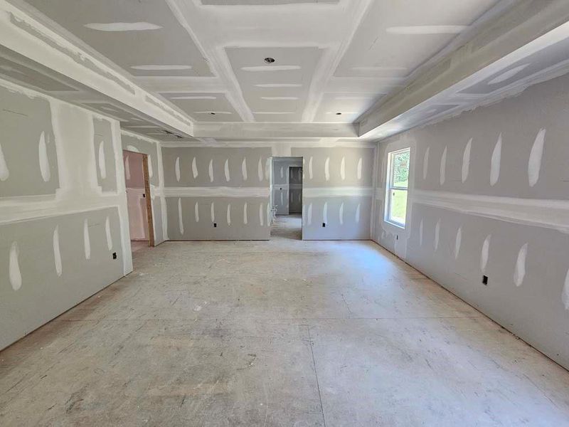 In-progress construction of a new home in Arbors at Richland Creek, Buford, GA (Image 46).