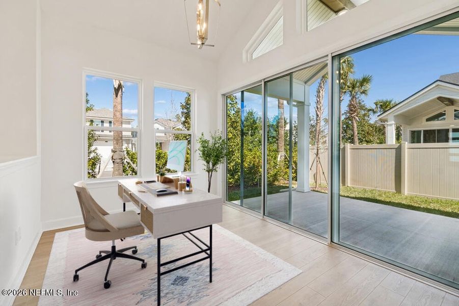 Exterior details and patio area of a home in Seabrook Village 40' Front Entry, Ponte Vedra (Image 3).