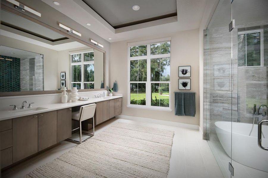 Primary Bath. Previously built Grayton model. This listing is pre-construction. Primary Bath. Previously built Grayton model. This listing is pre-construction.