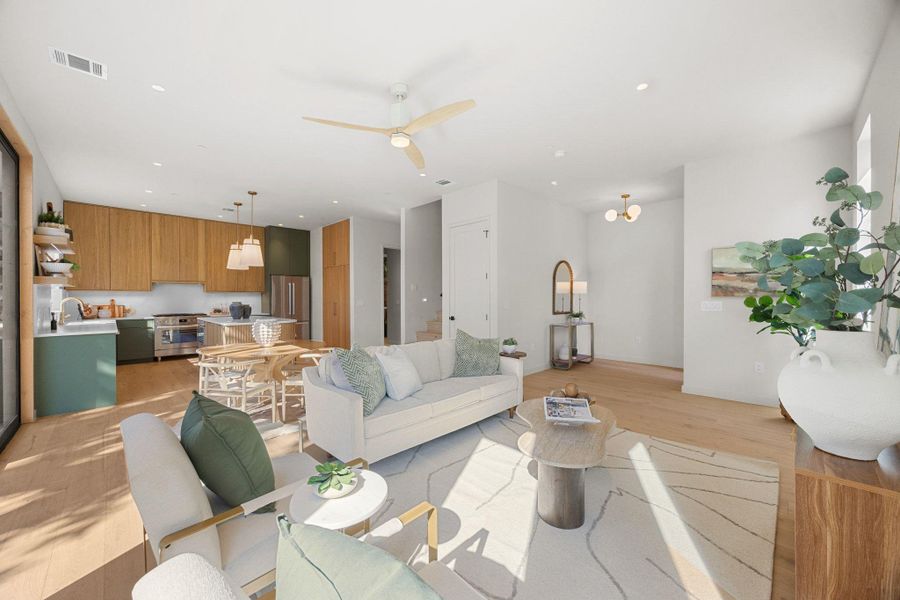 Furnished interior view inside a new home in , Austin (Image 3).