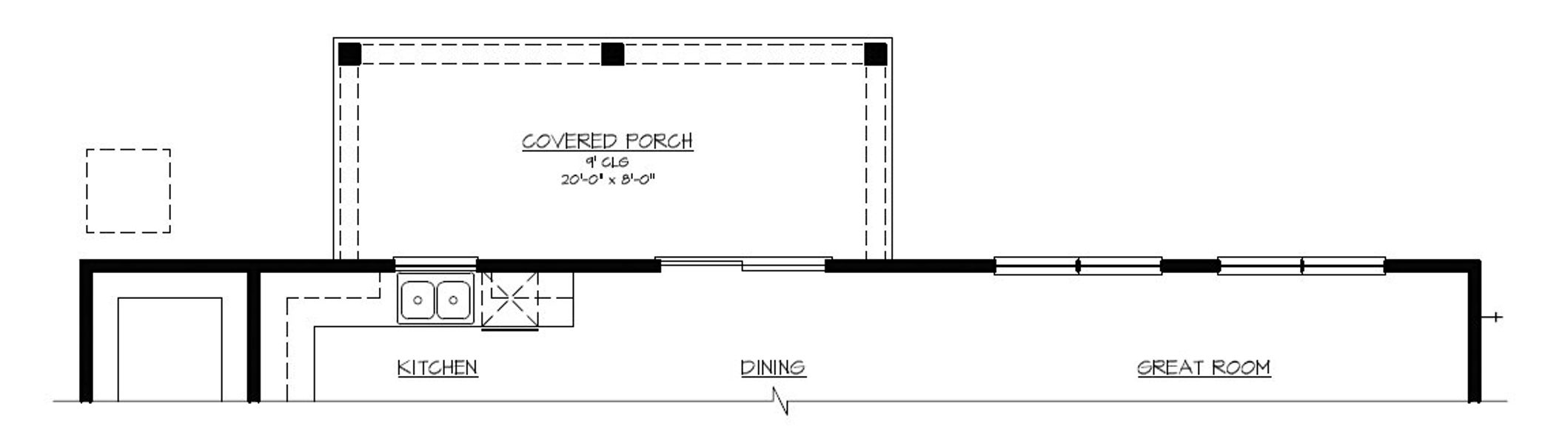 2D floor plan layout of this home in Ramsey Landing, Rincon, GA (Image 5).