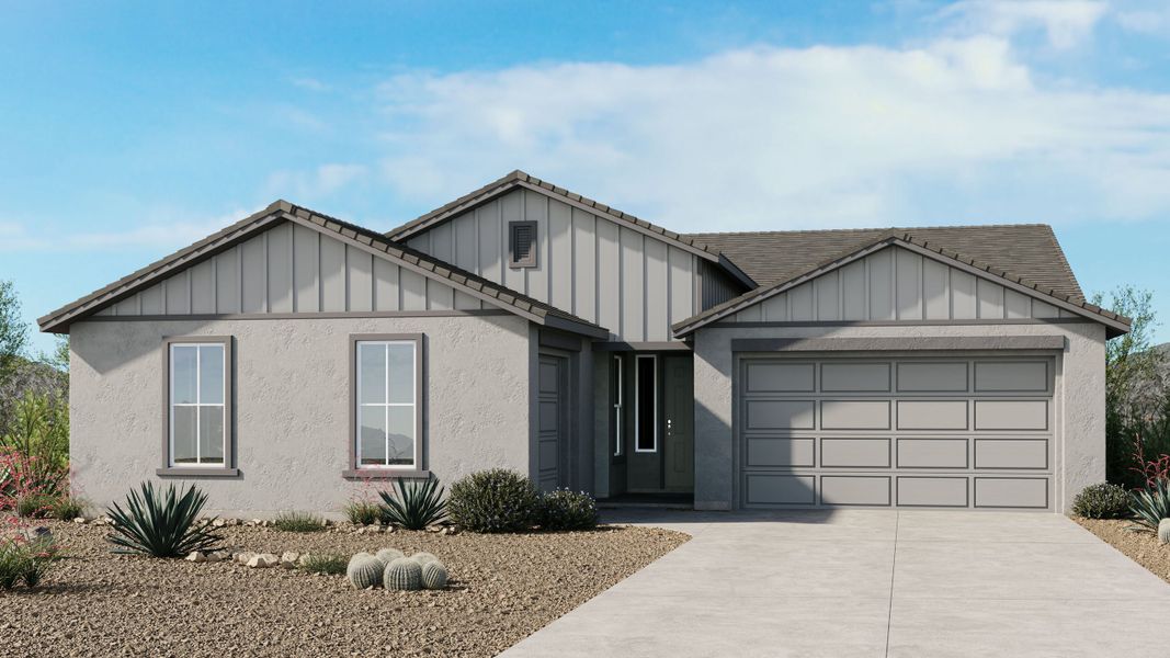 Representative exterior photo of a completed home built from the Yellowstone by Taylor Morrison in Ladera Trails, Peoria, AZ (Image 4).