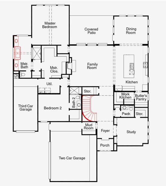 First Floor Diagram - Representative Photo