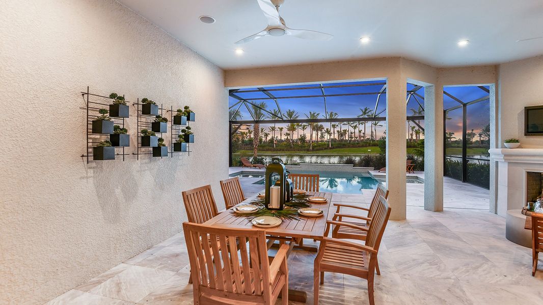 Representative furnished interior of a home built from the Lazio by Taylor Morrison in Esplanade by the Islands, Naples (Image 37).